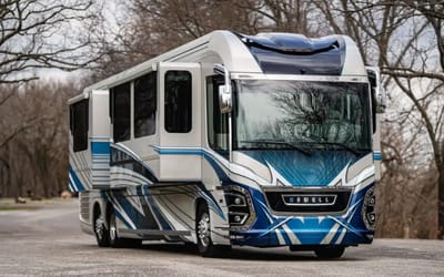 Four-year-old luxury motorcoach costs nearly $2 million but it’s a palace on wheels