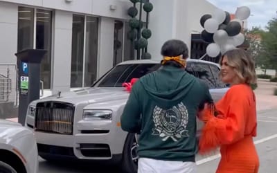 Woman blindfolded husband to surprise with $380K Rolls-Royce Cullinan on his birthday