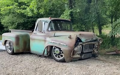 Woman’s emotional reaction to 1959 Chevy Viking after accident before husband took on ultimate repair challenge