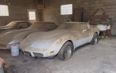 Rare anniversary Corvette pace car discovered in garage with 293 original miles and owner reveals interesting reason for keeping it hidden