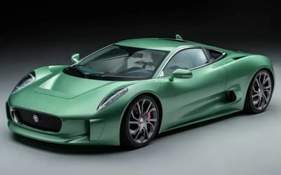 This James Bond-inspired Jaguar C-X75 supercar has been turned into a street-legal one-off