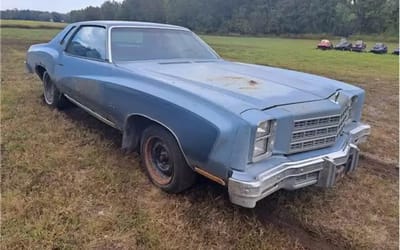 Abandoned 1977 Chevrolet worth $27K selling for just $1,800 original engine intact but there’s a big catch