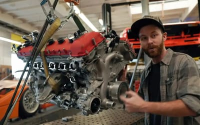 This guy is building the Ferrari F40 from scratch in his garage and he’s just sourced a real F140 engine