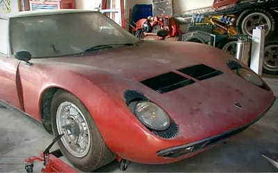 One of Mr Lamborghini’s earliest sports cars untouched for 30 years discovered in a Miami Beach garage