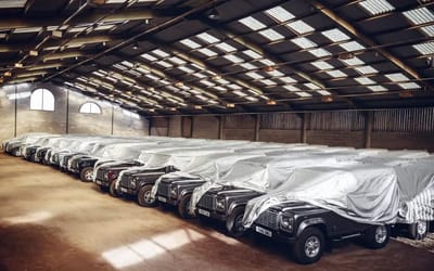 Man who bought 200 Land Rovers to transform and sell for millions shows off ‘secret bunker’ full of vehicles