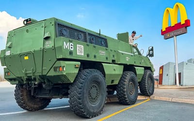 We took a bomb-proof 6×6 to McDonald’s Drive Thru and held up the queue because it didn’t fit