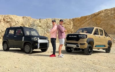 We drag raced the fake Chinese $3.5k Dodge Ram and $4k Land Rover and it was a total embarrassment for one