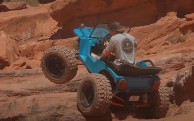 US brothers' Tesla Cybertruck breaks down so they need to use Mini Jeeps to tackle hardest Moab trail