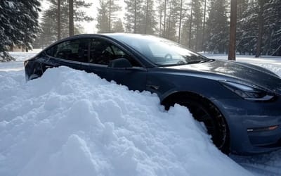 Tesla stranded at 10,000ft in Utah’s snowy mountains leaves recovery team wondering: how did it get there?