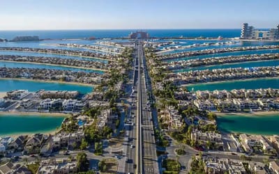Inside the Palm Jumeirah in Dubai, proclaimed to be the eighth wonder of the world