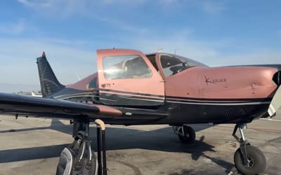 Woman moving states from LA to Vegas flies herself in a beautiful 50-year-old private plane