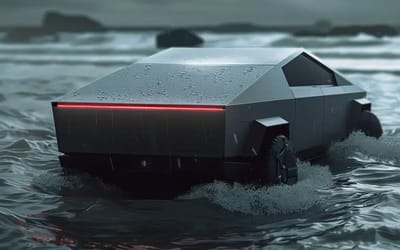 Cybertruck seen passing through water so heavy people can’t believe it’s possible