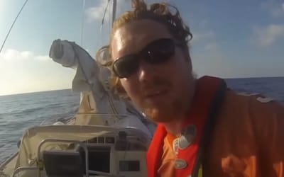 Man sailing around the Americas stumbles across a ghost ship near the Bermuda Triangle