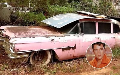 1963 Cadillac supposedly owned by Elvis discovered in scrapyard and fired up for first time in years