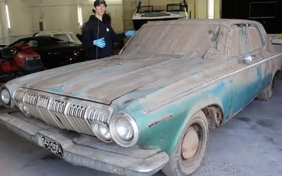 Man drove to Michigan to get a 1963 Dodge but got a hell of a shock when he lifted the hood