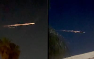 Sky illuminated by mysterious ‘space debris’ following rocket launch