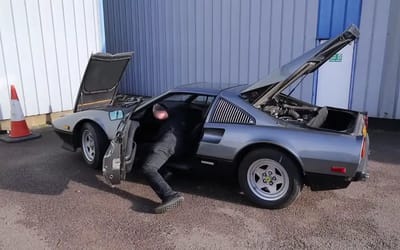 ‘Car addict’ made a ‘shocking’ discovery after getting his Ferrari 308 back from Ferrari specialist