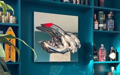 This British designer makes car-inspired decor with pieces from F1 cars
