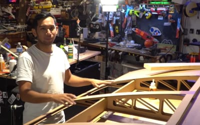 US engineer building a flyable airplane that's 95% cardboard