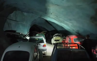 Explorer finds hundreds of abandoned cars mysteriously sitting in cave for over 20 years
