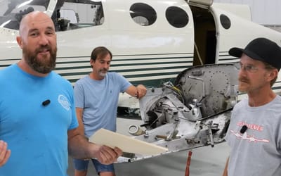 Pennsylvania men make discovery inside abandoned plane they're fixing up that leads them to completely change their plans