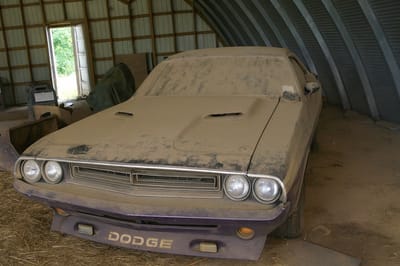 Extremely rare Dodge Challenger wagon that barely anyone has ever seen or heard of found rotting in a barn