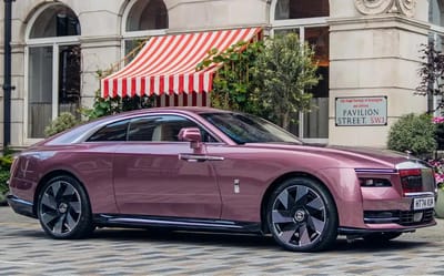 Rolls-Royce unveils one-of-a-kind floral Spectre for luxury event in Britain