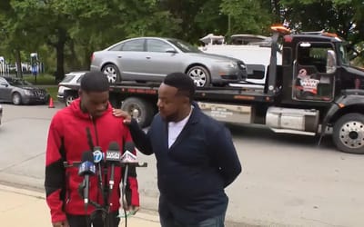 A Chicago man was gifted a free car after he risked his own life to save another man’s