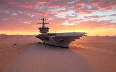 Bizarre reason why China keeps aircraft carrier in the middle of a desert