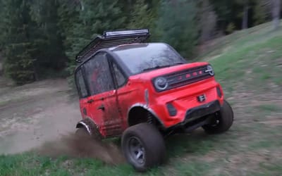 Americans got the worst car they could find from China and turned it into off-roader beast with two motors and 56,000 watts