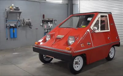 Detailers found a long-forgotten 1970s EV made in Florida and washed for the first time in 20 years