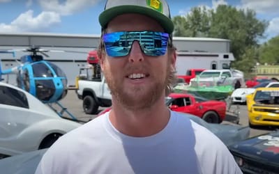 Cleetus McFarland shows off the 150 cars in his collection, too many Crown Vics to count