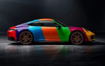 This colorful Porsche 911 may be our new favorite sports car