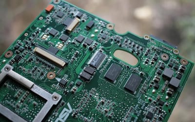 Simulation shows what a computer chip looks like up close as a real microscope can't display it effectively