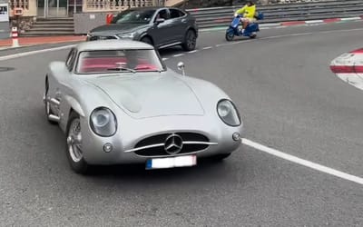 A $142 million Mercedes-Benz 300 SLR was seen just casually driving around Monaco