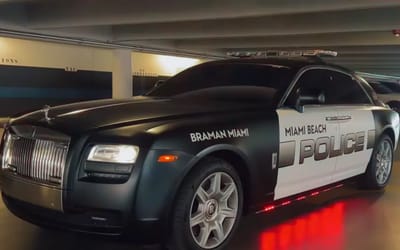 Miami Beach Police Department is using a Rolls-Royce Ghost as a cop car and it’s getting a lot of attention