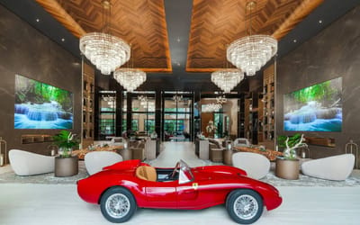 Inside a $55 million Ferrari-inspired palace in Florida with parking for 20 luxury cars