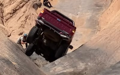 Toyota Hilux taken to Moab, Utah to be tested on the most challenging terrain imaginable in the hardest driving man has ever done