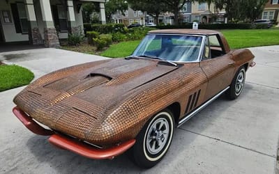 Florida man spent six months covering his 1965 Chevy Corvette in actual pennies