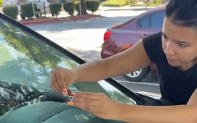 New York woman cracks windshield on rental car after rock hits it, $20 repair kit comes to the rescue