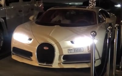 $3 million ultra-rare Crème Bugatti Chiron turns heads even in the heart of Dubai