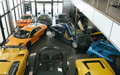 Caught the blues? This colorful Miami Lamborghini collection will fix that