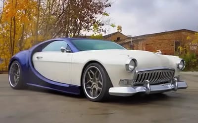 Men build custom Bugatti using three old cars and share how much they spent on it overall