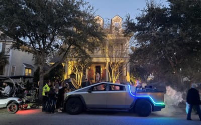Man creates CyberDeLorean from his Tesla Cybertruck and it looks the part