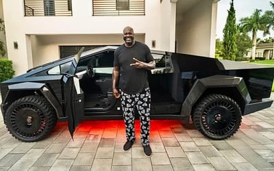 Shaquille O’Neal’s custom widebody Cybertruck is perfect for him given what he did to his Lamborghini