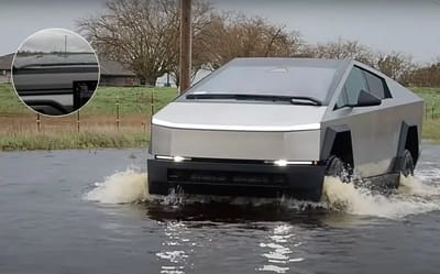 Man conducts first real-world wade test on Cybertruck to see if it really can be a ‘boat’