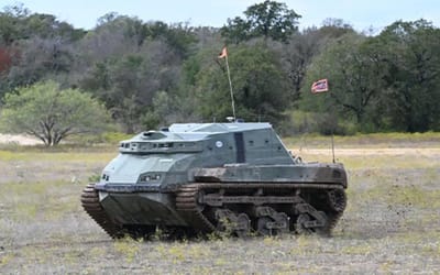 DARPA adds 12-ton robot tank with glowing green eyes to fleet of autonomous vehicles
