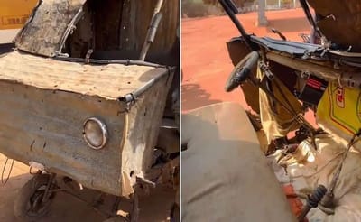 This guy literally built his DIY pick-up truck from scratch