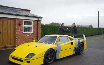 Man who's daily driven a Ferrari F40 for 22 years bought it outright in cash after unexpected payout before he even owned a house