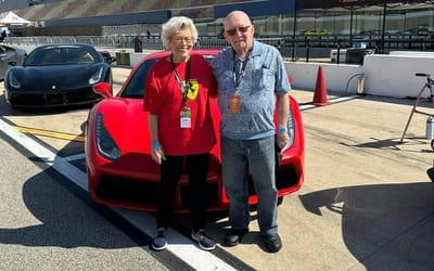 Daredevil 94-year-old fulfilled lifelong dream by driving Ferrari at 150mph